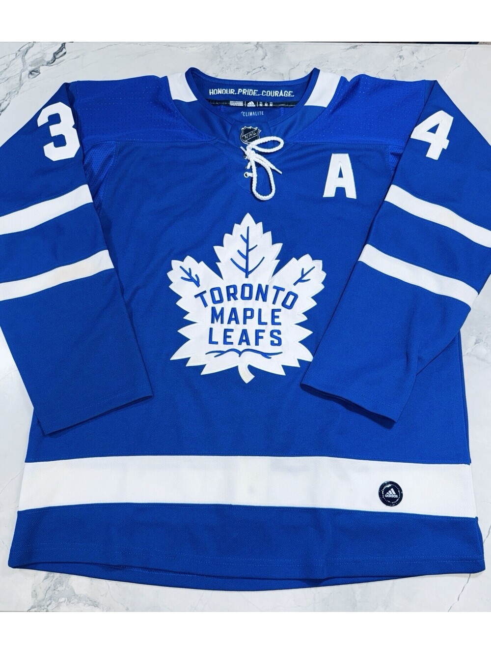 Auston Matthews #34 Toronto Maple Leafs Adidas NHL Authentic Jersey 52 A Patch